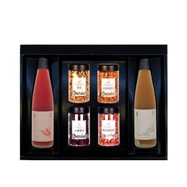 [CheongSum] Whole blended & Pressed Omija 500ml+Ginger 500ml+four kinds of Nuts Premium Gift Sets-fruit extract juice-Made in Korea